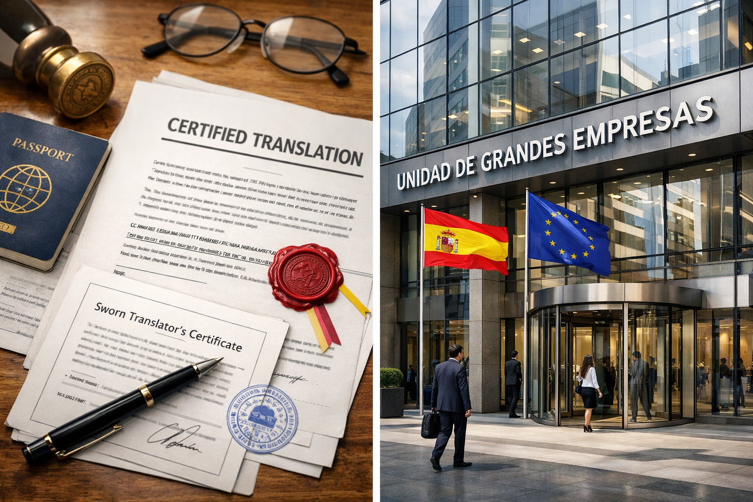 ¿QUÉ TRADUCCIONES JURADAS SE NECESITAN PARA ACREDITAR UNA EMPRESA EXTRANJERA ANTE LA UNIDAD DE GRANDES EMPRESAS?